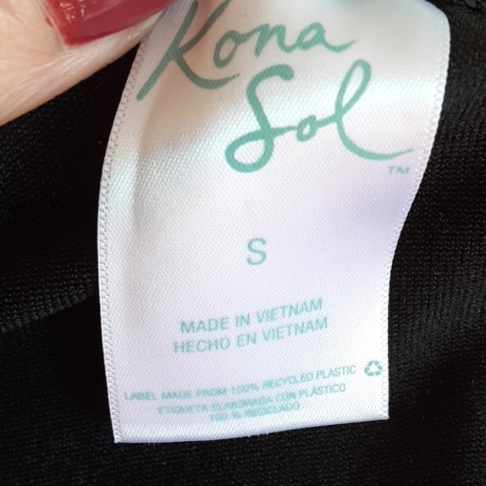 Kona Sol One Piece Swimsuit Black - Picture 7 of 7
